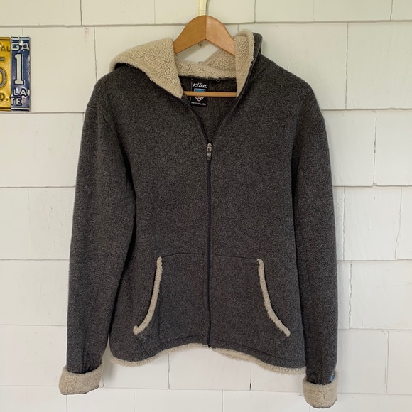 Kuhl Jackets & Blazers - Kuhl Grey Hooded Alfpaca Fleece Jacket